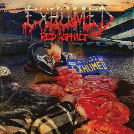 Okładka Exhumed - Red Asphalt LP BLOOD RED