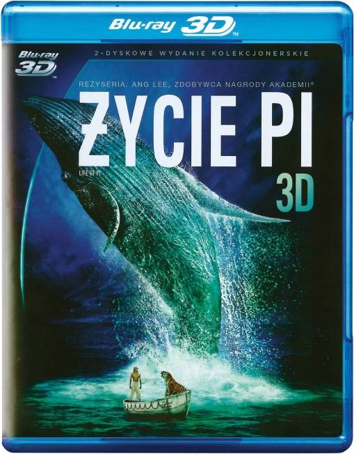 Okładka Ang Lee - ŻYCIE PI (2BD 3-D)