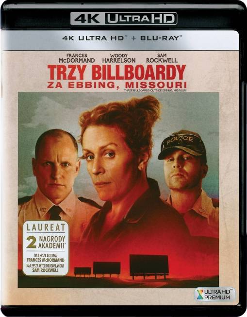 Okładka Martin McDonagh - TRZY BILLBOARDY ZA EBBING, MISSOURI (2BD 4K)