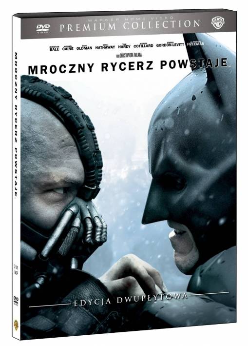 Okładka Christopher Nolan - MROCZNY RYCERZ POWSTAJE (2 DVD) PREMIUM COLLECTION