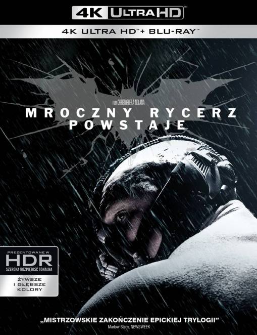 Okładka Christopher Nolan - MROCZNY RYCERZ POWSTAJE (3BD 4K)