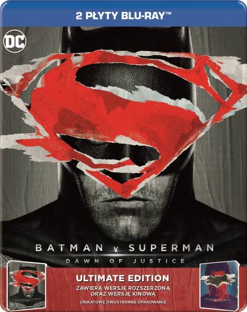 Okładka Zack Snyder - BATMAN VS SUPERMAN: ŚWIT SPRAWIEDLIWOŚCI (2BD) ULTIMATE EDITION STEELBOOK