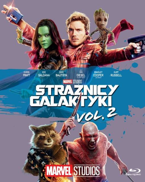 Okładka James Gunn - STRAŻNICY GALAKTYKI VOL. 2 (BD) KOLEKCJA MARVEL