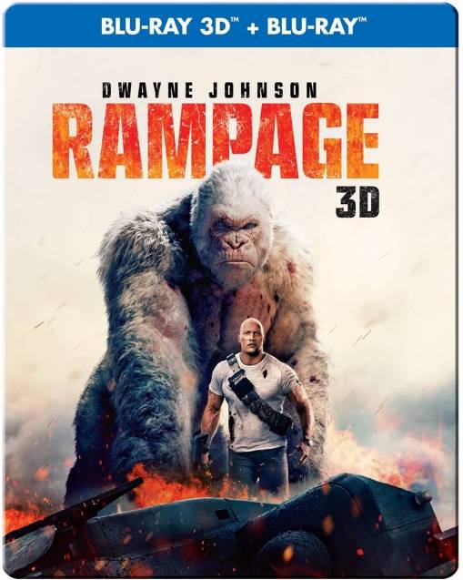 Okładka Brad Peyton - RAMPAGE: DZIKA FURIA (2BD 3-D) STEELBOOK