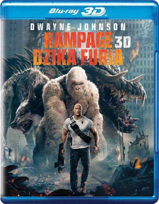 Okładka Brad Peyton - RAMPAGE: DZIKA FURIA (2BD 3-D)