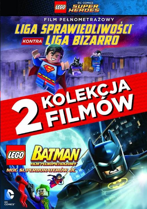 Okładka VARIOUS - LEGO: LIGA SPRAWIEDLIWOŚCI KONTRA LIGA BIZARRO, LEGO: BATMAN - PAKIET 2 FILMÓW (2DVD)