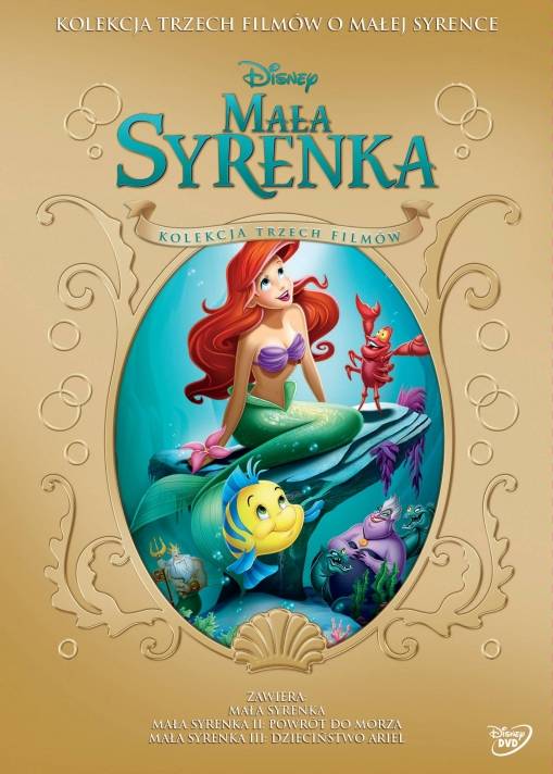 Okładka Ron Clements - MAŁA SYRENKA PAKIET 3 FILMÓW (3 DVD) (Mała syrenka, Mała syrenka: Dzieciństwo Ariel, Mała syrenka 2: Powrót do morza)