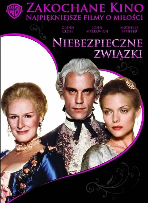 Okładka Stephen Frears - NIEBEZPIECZNE ZWIAZKI (DVD) ZAKOCHANE KINO