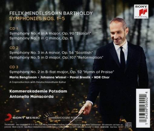 Mendelssohn: Symphonies Nos. 1-5