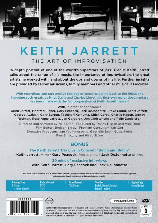 KEITH JARRETT – THE ART OF IMPROVISATION (DOCUMENTARY)