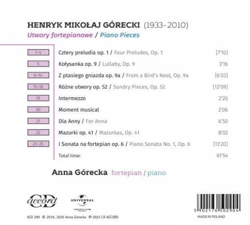 ANNA GÓRECKA PLAYS HENRYK MIKOŁAJ GÓRECKI