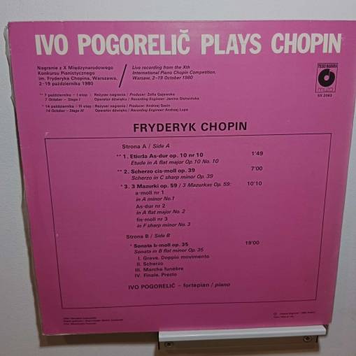 Ivo Pogorelic Plays Chopin (2) [NM]