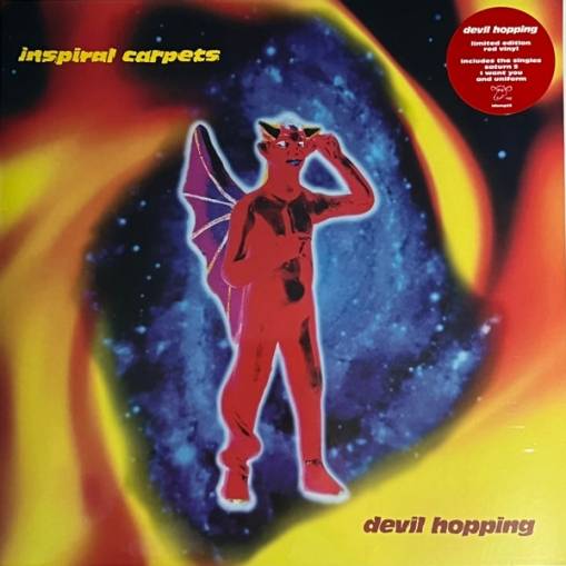 Okładka INSPIRAL CARPETS - DEVIL HOPPING (LIMITED RED COLOUR VINYL)