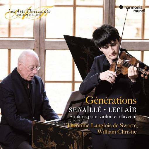 Okładka Theotime Langlois De Swarte William Christie - Generations - Senaille & Leclair Sonatas for Violin And Harpsichord