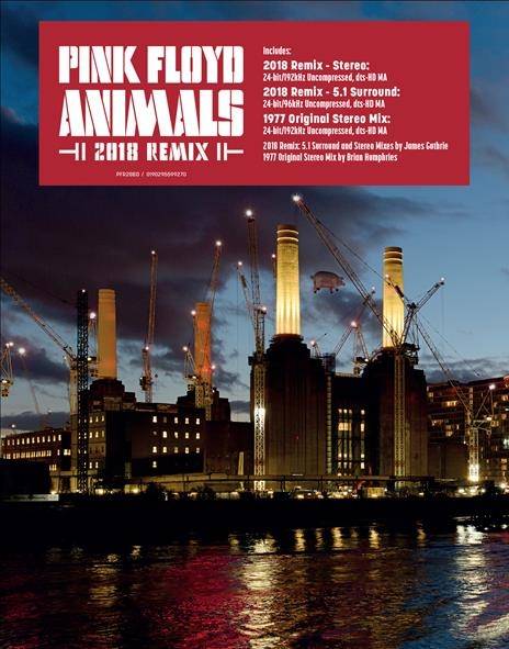 Okładka PINK FLOYD - ANIMALS (2018 REMIX EDITION) (BLU-RAY AUDIO DISC)