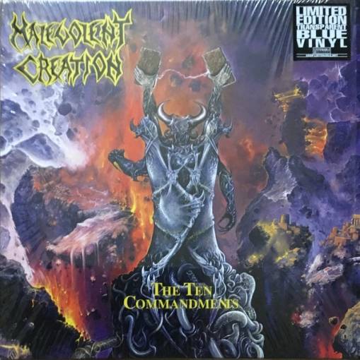 Okładka Malevolent Creation - The Ten Commandments LP BLUE