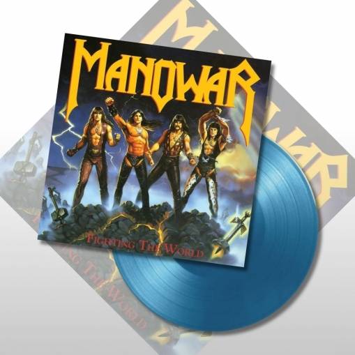 Okładka Manowar - Fighting The World LP BLUE