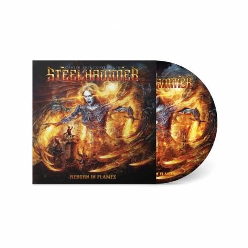 Okładka Chris Bohltendahl's Steelhammer - Reborn In Flames LP PICTURE