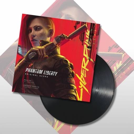 Okładka P.T. Adamczyk & Jacek Paciorkowski - Cyberpunk 2077: Phantom Liberty (Original Score) (Black LP)