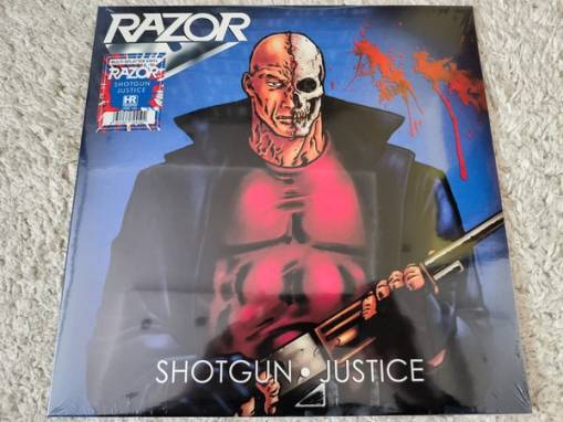 Okładka Razor - Shotgun Justice LP SPLATTER