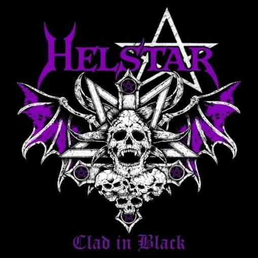 Okładka Helstar - Clad In Black LP PURPLE