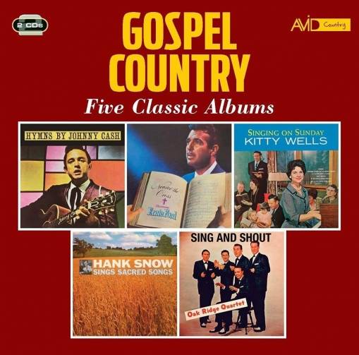 Okładka Johnny Cash Ernie Ford Tennessee Kitty Wells Hank Snow - Country Gospel Five Classic Albums