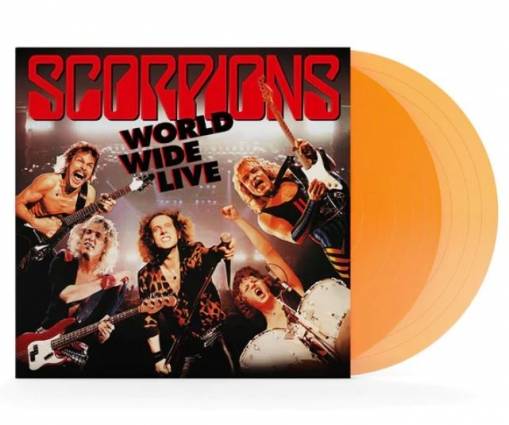 Okładka SCORPIONS - WORLD WIDE LIVE (TRANSPARENT ORANGE COLOUR VINYL)