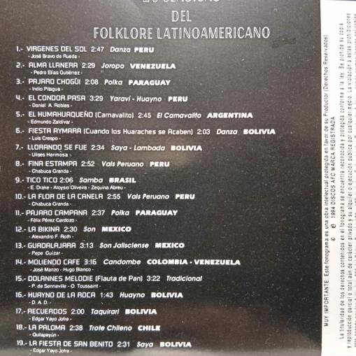 20 Clasicas Del Folklore Latinoamericano [NM]