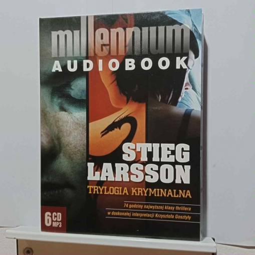 Okładka Stieg Larson - Trylogia Kryminalna Millenium Czyta Krzysztof Gosztyła (6CD) [NM]