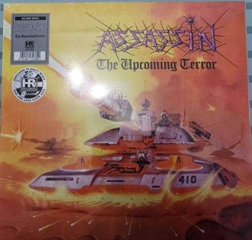 Okładka Assassin - The Upcoming Terror LP SILVER