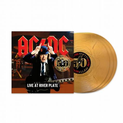 Okładka AC/DC - Live At River Plate (50th Anniversary Gold Color Vinyl)