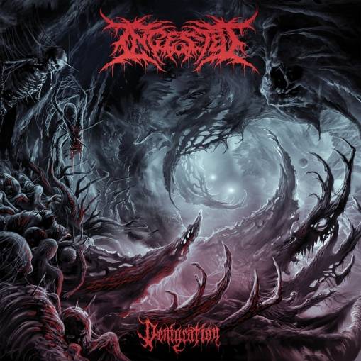 Okładka Ingested - Denigration LP MARBLED