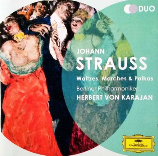 Okładka KARAJAN, HERBERT VON - STRAUSS:WALTZES, MARCHES AND POLKAS (DUO)