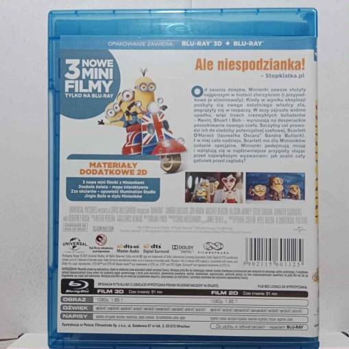 Minionki 3D (BLU-RAY 3D+BLU-RAY) (PL) [NM]