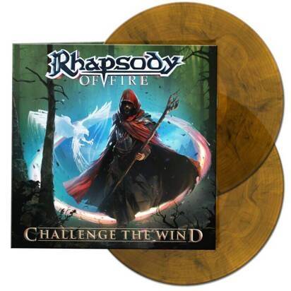 Okładka Rhapsody Of Fire - Challenge The Wind LP ORANGE BLACK MARBLED