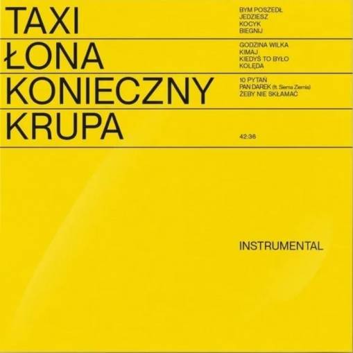 Okładka ŁONA, KONIECZNY, KRUPA - TAXI (INSTRUMENTAL)