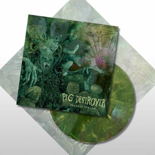 Okładka Pig Destroyer - Mass & Volume LP MARBLED