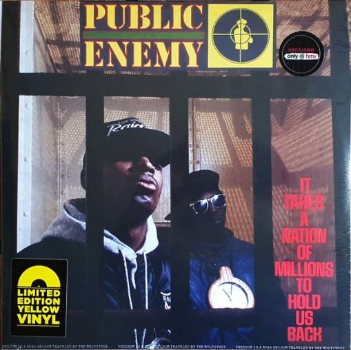 Okładka PUBLIC ENEMY - IT TAKES A NATION OF MILLIONS TO HOLD US BACK (YELLOW VINYL) LP LTD.
