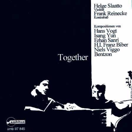 Okładka Hans Vogt - Together. Duos Fur Violine Und KontrabaS [EX]