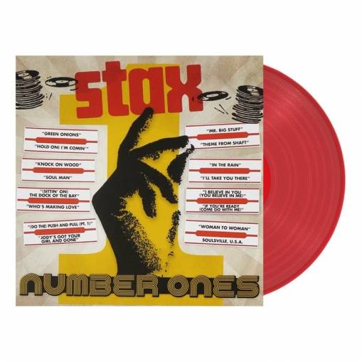 Okładka VARIOUS - STAX NUMBER ONES (TRANSPARENT RED) LP LTD.