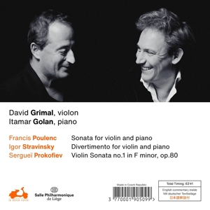 Sonatas For Violin And Piano Grimal Golan