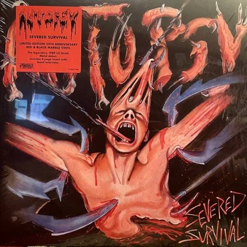 Okładka Autopsy - Severed Survival 35th Anniversary LP RED SLEEVE