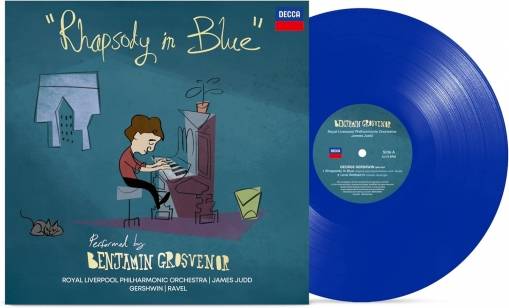 Okładka GROSVENOR, BENJAMIN - RHAPSODY IN BLUE (LP BLUE) REISSUE