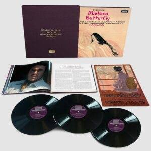 Okładka FRENI, MIRELLA/ LUCIANO PAVAROTTI/ CHRISTA LUDWIG/ WIENER PHILHARMONIKER/ HERBERT VON KARAJAN - PUCCINI: MADAMA BUTTERFLY (3LP)