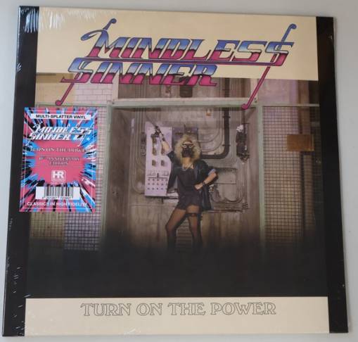 Okładka Mindless Sinner - Turn On The Power LP SPLATTER