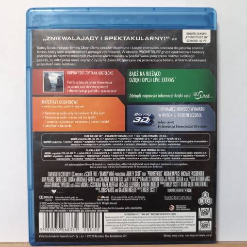 Prometeusz (Blu-Ray 3D + Blu-Ray) [NM]
