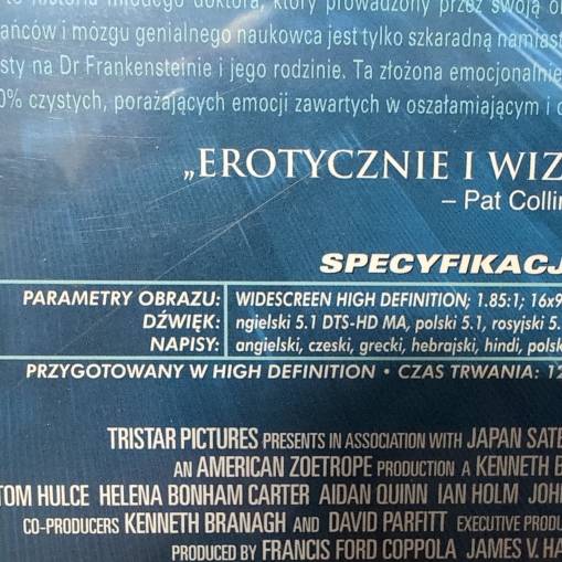 Frankenstein (z błędem - UNIKAT) LEKTOR [NM]