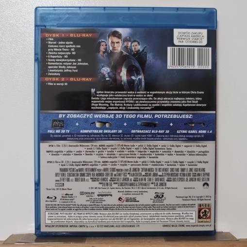 Capitan America: Pierwsze Starcie 3D (2BD LEKTOR) [NM]
