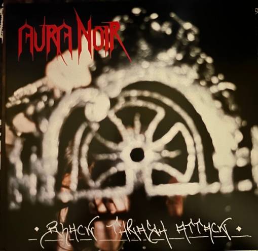 Okładka Aura Noir - Black Thrash Attack 30th Anniversary LP RED BLACK WHITE