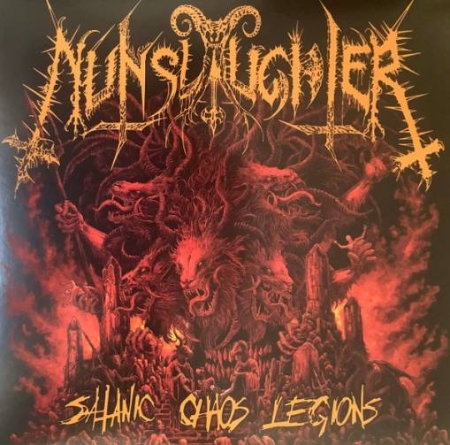 Okładka Nunslaughter - Satanic Chaos Legions LP RED